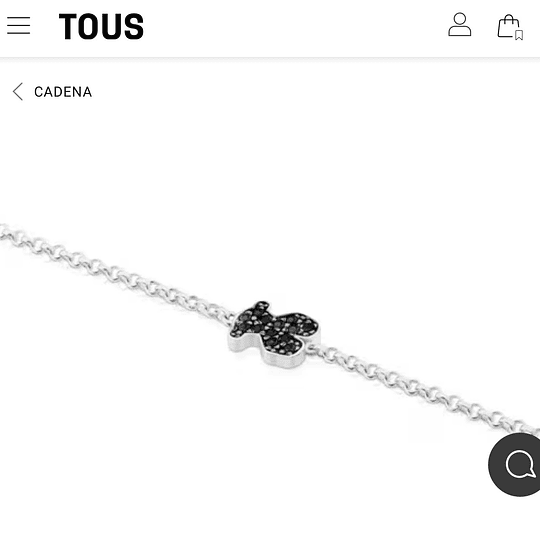 Pulsera Tous plata y espinela 
