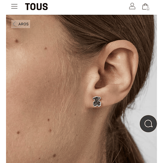 Aros Tous plata y espinela