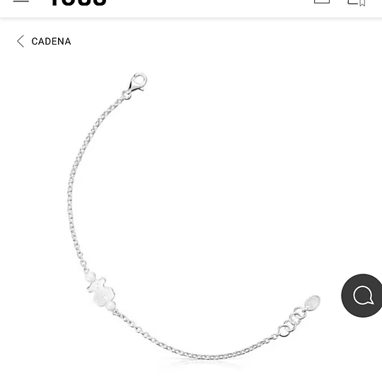 Pulsera Tous plata y perlas 