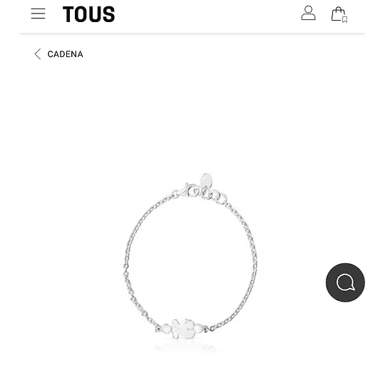 Pulsera Tous plata y perlas 