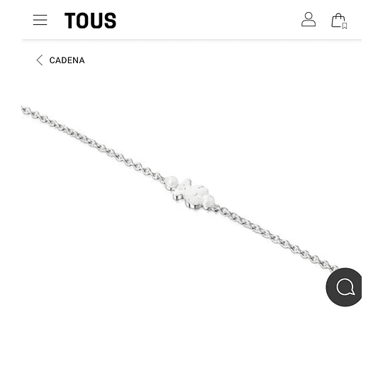 Pulsera Tous plata y perlas 