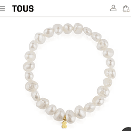 Tous Pulsera Sweet Dolls de Oro y perlas cultivadas 