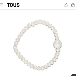 TOUS Pulsera Icon Pearl de Plata