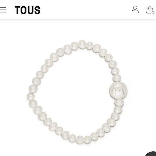 TOUS Pulsera Icon Pearl de Plata