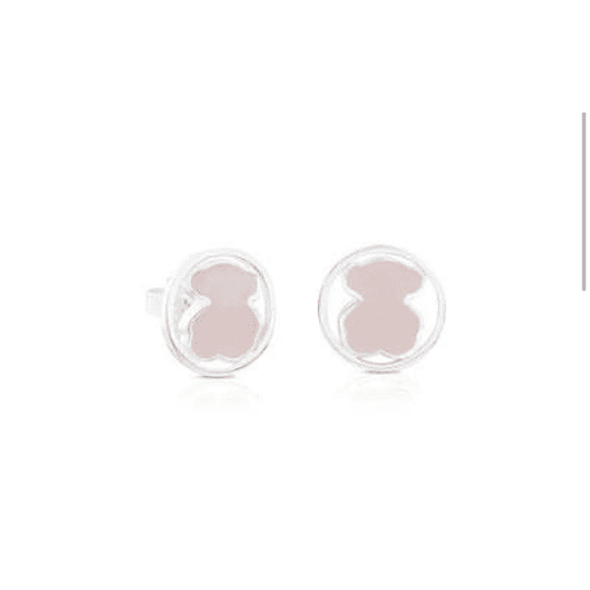 Aros Tous cuarzo rosa