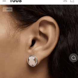 Aros Tous cuarzo rosa