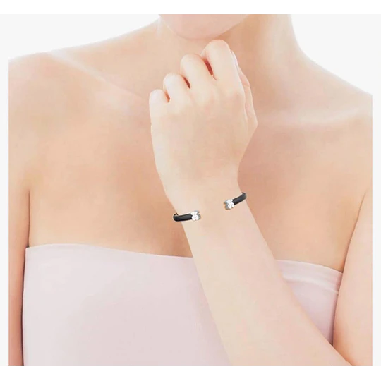 Pulsera TOUS plata 925 y cuero