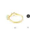 Anillos TOUS baño oro 18K y amazonita número 14