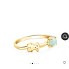 Anillos TOUS baño oro 18K y amazonita número 14