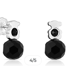 Tous aros plata y ónix