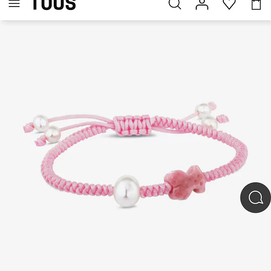 Pulsera Tous rodonita y perlas cultivadas