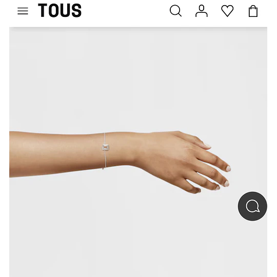 Pulsera Tous plata 925 oso triple