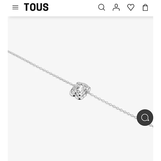Pulsera Tous plata 925 oso triple