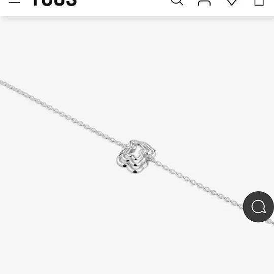 Pulsera Tous plata 925 oso triple