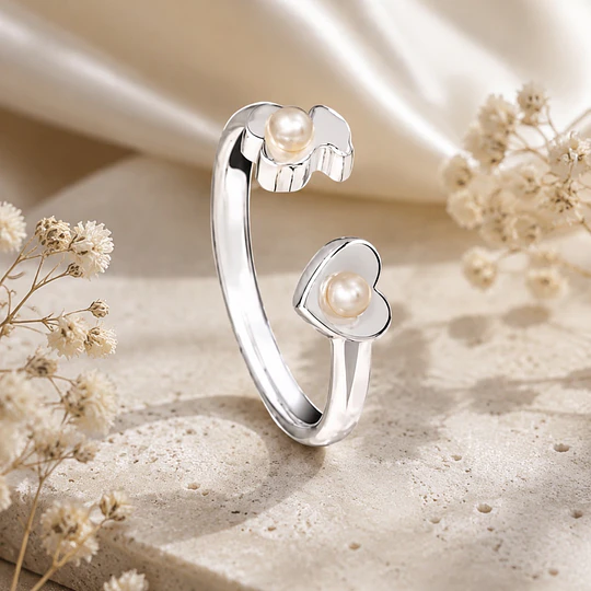 Anillo TOUS plata y perlas cultivadas numero 11