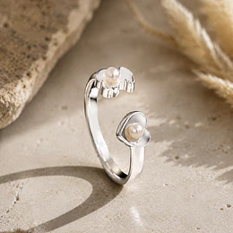 Anillo TOUS plata y perlas cultivadas numero 13