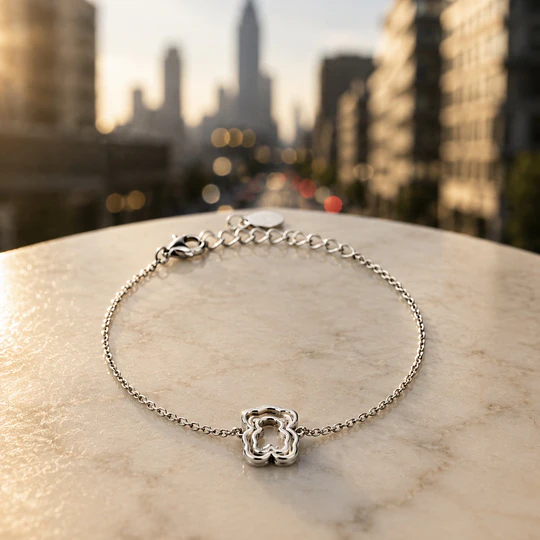 Pulsera Tous plata 925 oso triple