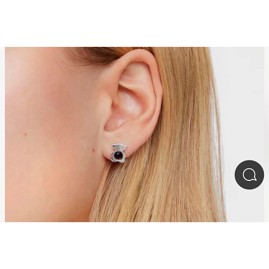 Aros Tous plata 925 y onix