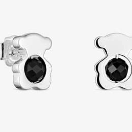Aros Tous plata 925 y onix