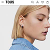 Aros Tous plata 925 y onix