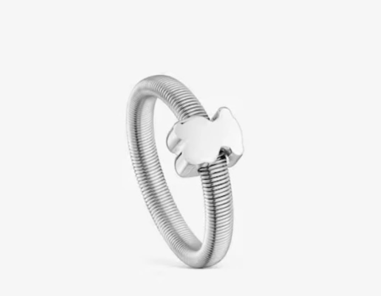 Anillo Tous mediano de plata y motivo oso en nácar Icon - 12