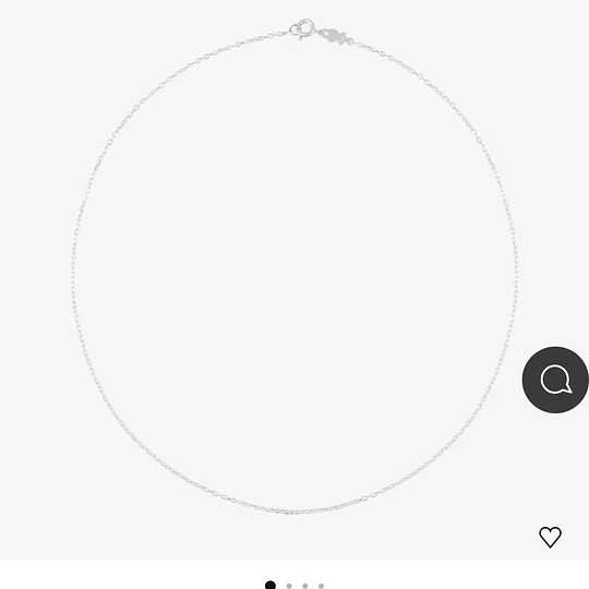 Cadena Plata Tous 45 cms