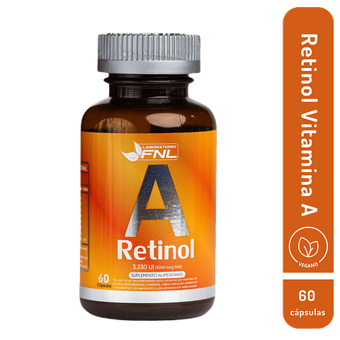 Retinol Vitamina A - FNL - 60 Cápsulas