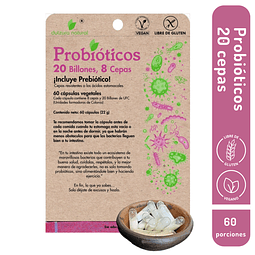 Probióticos 20 Billones 8 Cepas | 60 Cápsulas