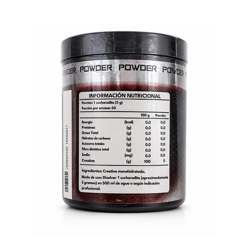 Creatina Monohidratada 300 g | 60 Porciones