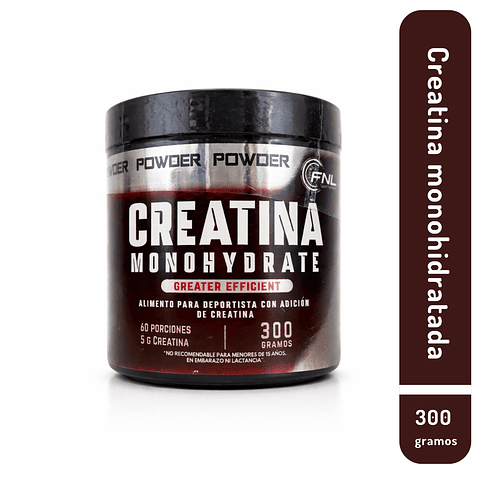 Creatina Monohidratada 300 g | 60 Porciones