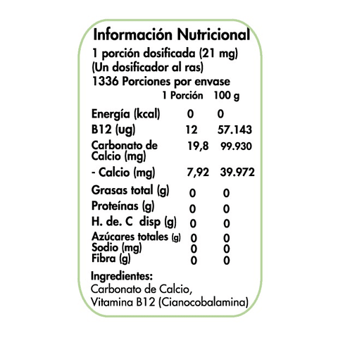 Vitamina B12 Gran Formato Dulzura Natural