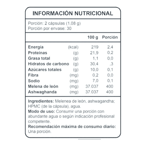 Melena de león + Ashwagandha