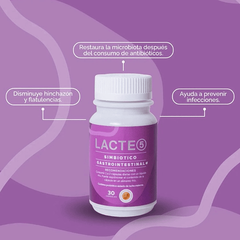 Probiótico Lacte 5 Gastrointestinal en cápsula