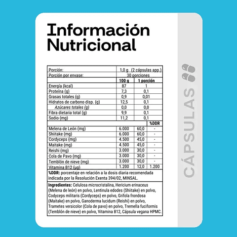 Melena De León Cápsulas 60 Unidades Newpharma 