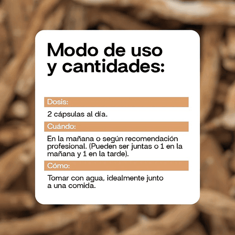 Ashwagandha 60 cápsulas