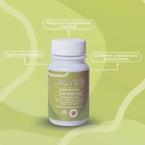 Probiótico Lacte 5 Gastro Slim en cápsula 