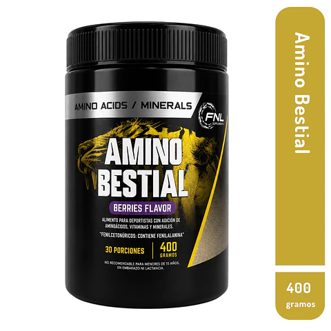 Amino Bestial FNL Berries 400 g – 30 Porciones
