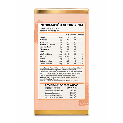 Probióticos Nutrafem Probiofem FNL Mujer Flora Intestinal 30 Cápsulas
