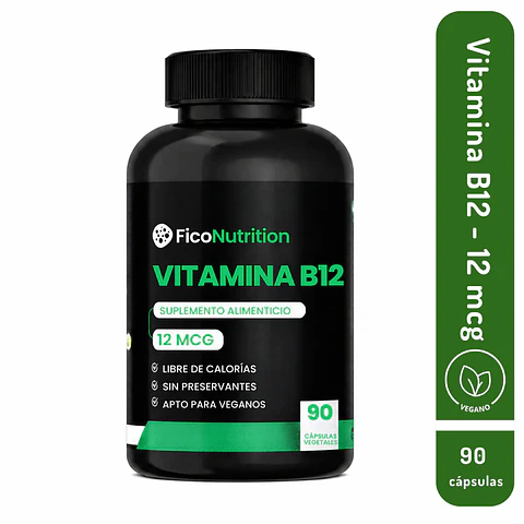 Vitamina B12 FicoNutrition 12 mcg | 90 cápsulas