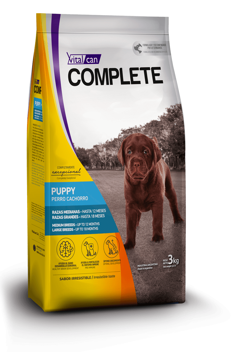 Complete perro cachorro raza grande 20 kg + Lata de regalo