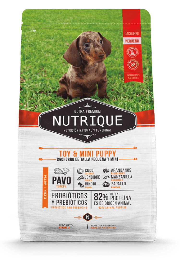 Nutrique Toy & Mini Puppy Pavo 3Kg: Alimento Premium para Cachorros con Ingredientes de Calidad Superior