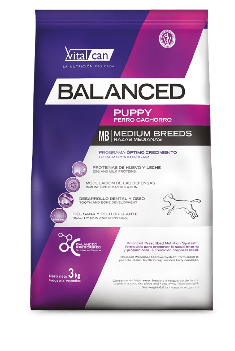Balanced Perro Cachorro Raza Mediana 12 kg