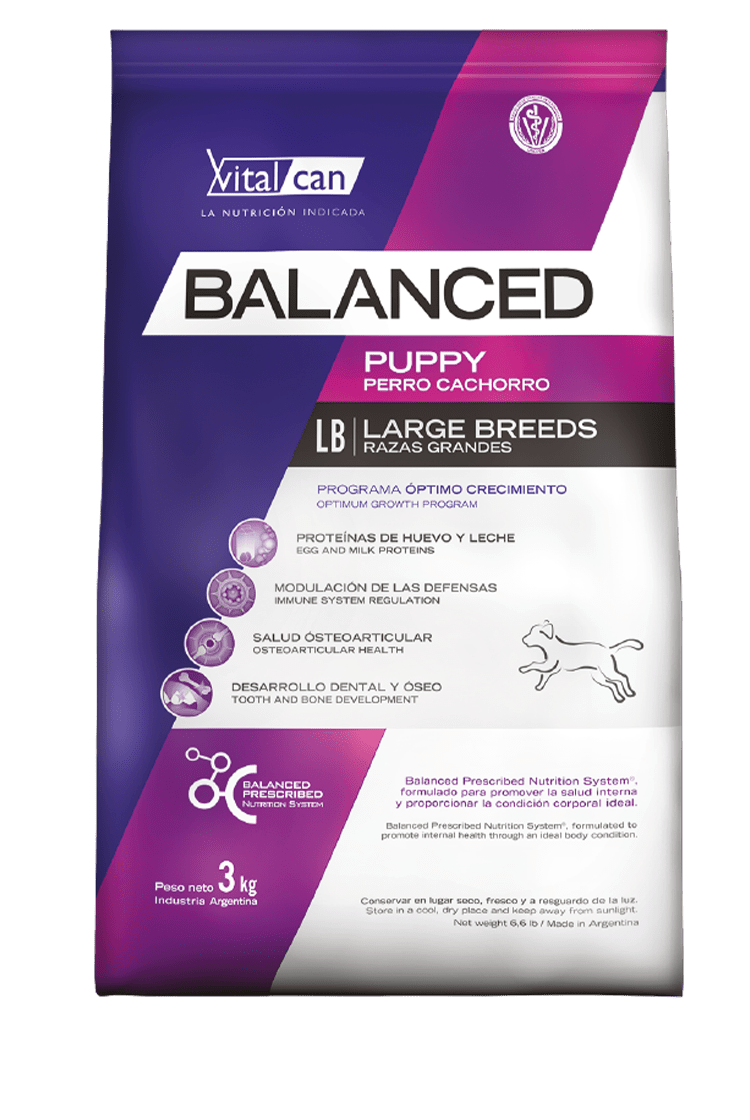 Balanced Perro Cachorro Raza Grande 15 kg