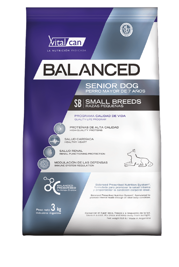 Balanced perro senior raza pequeña 7,5 kg