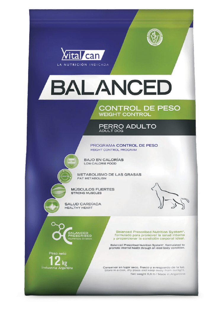 Balanced perro control peso all ages 20 kg