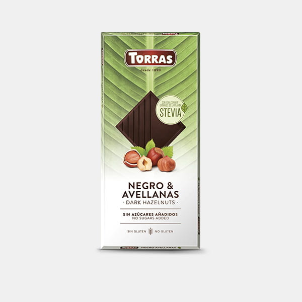 Chocolate Negro Avellanas Sin Azúcar Stevia