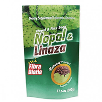 Nopal y linaza en polvo