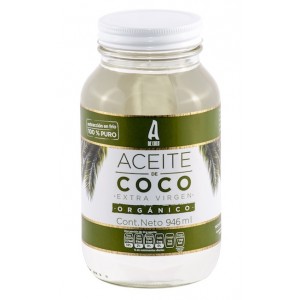 Aceite de coco 946 ml (866 gr) Orgánico 