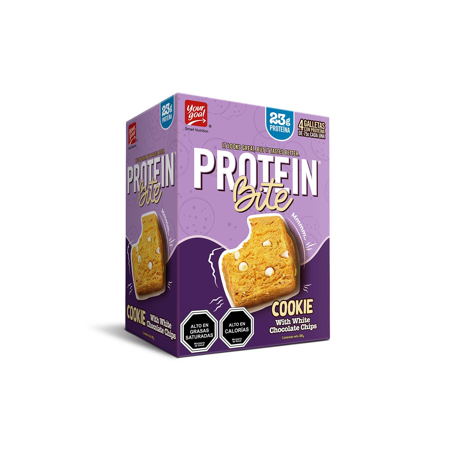 Galleta Protein Bite con Chips Chocolate blanco 23g proteína