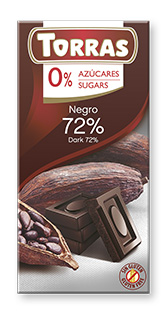 Chocolate 72% cacao Sin Azúcar 